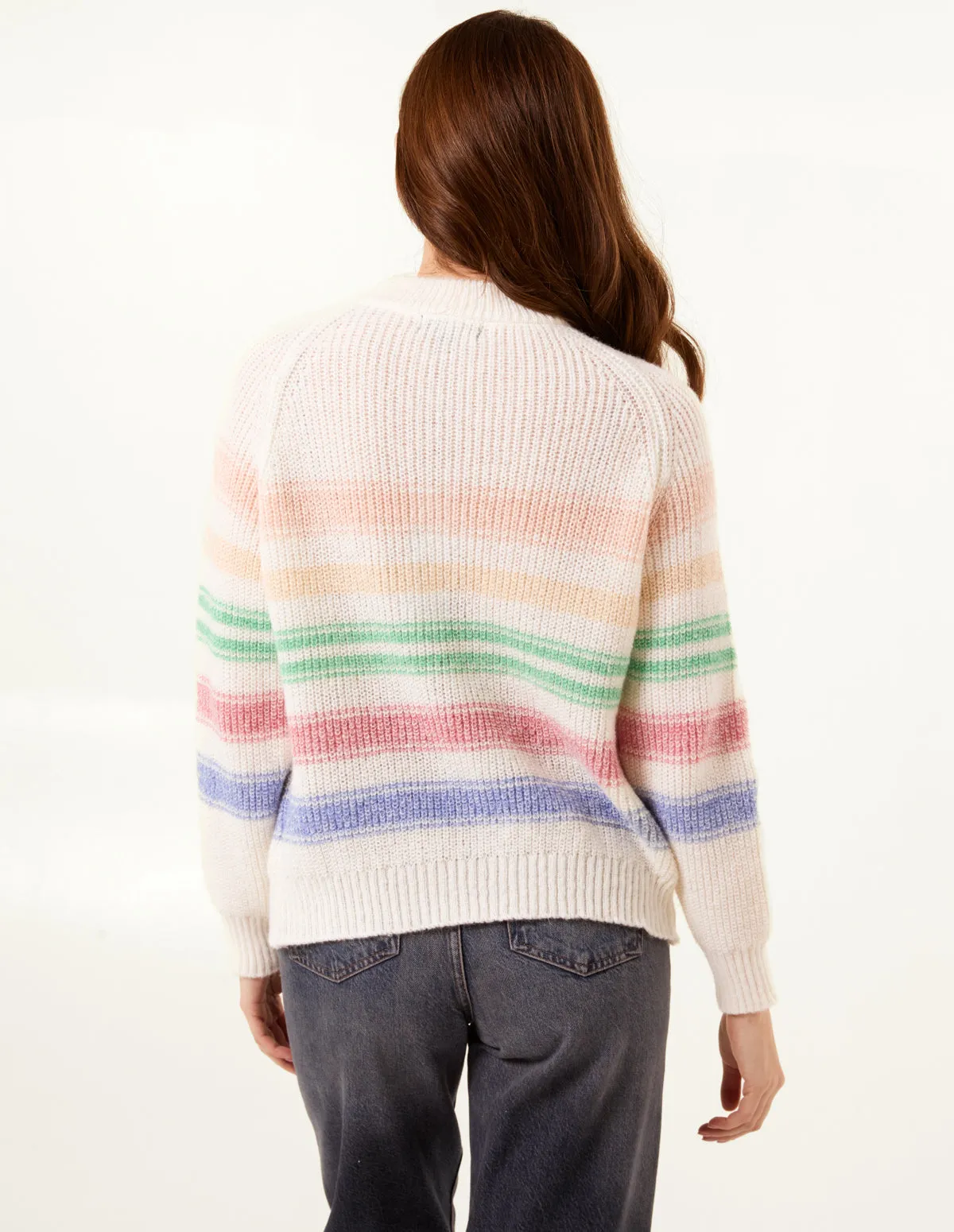 Colourful 3D Flower Jumper With Stripes sold by Blue Vanilla product image thumbnail 4