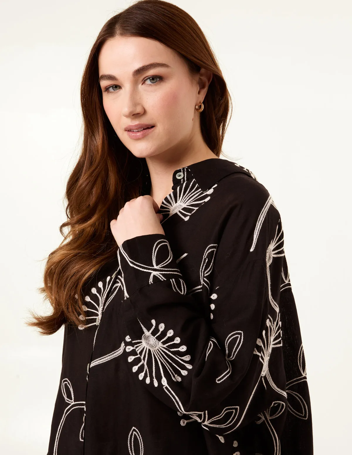 Embroidered Buttoned Shirt sold by Blue Vanilla product image thumbnail 2