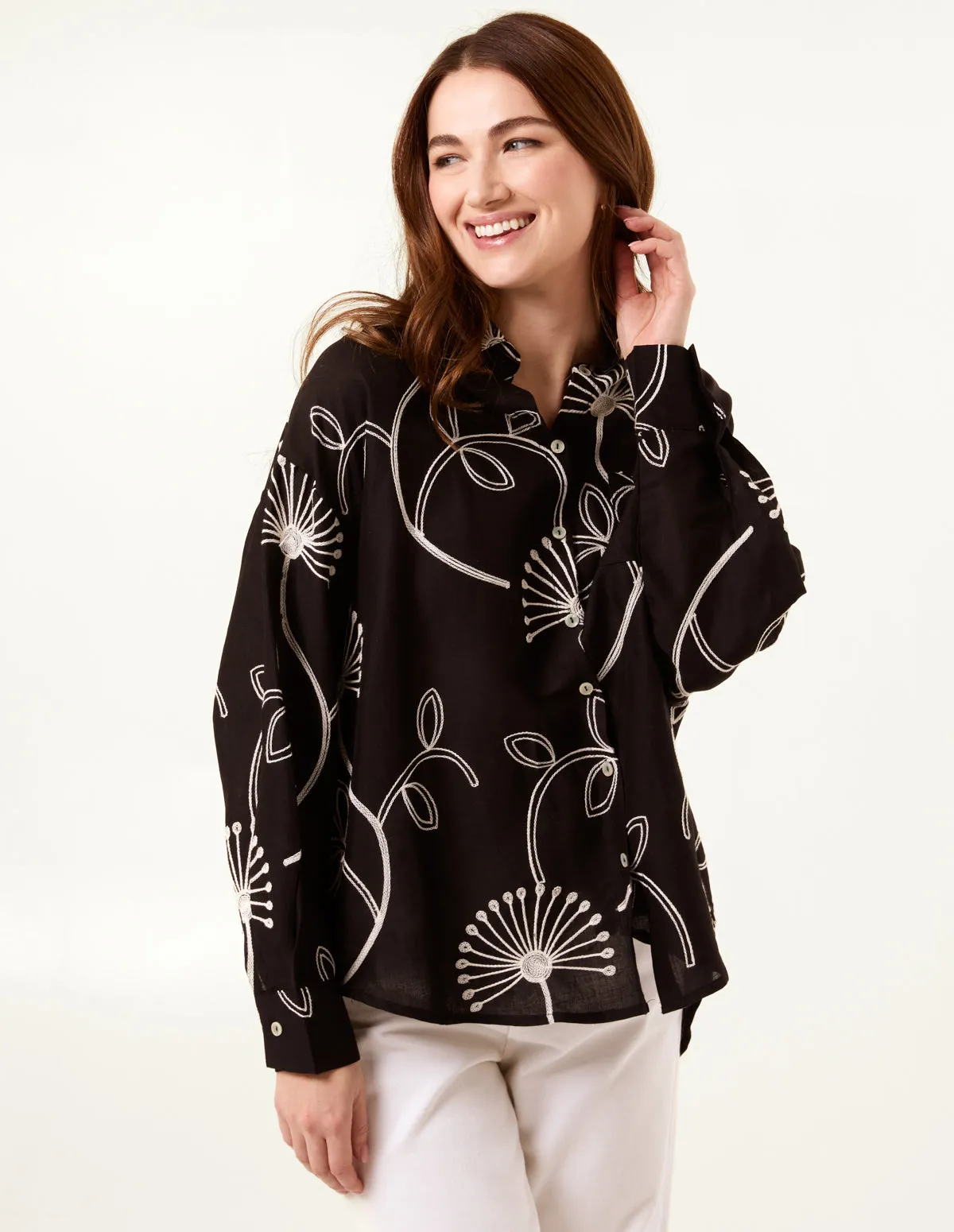 Embroidered Buttoned Shirt sold by Blue Vanilla