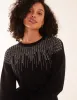 Diamante Knitted Jumper sold by Blue Vanilla