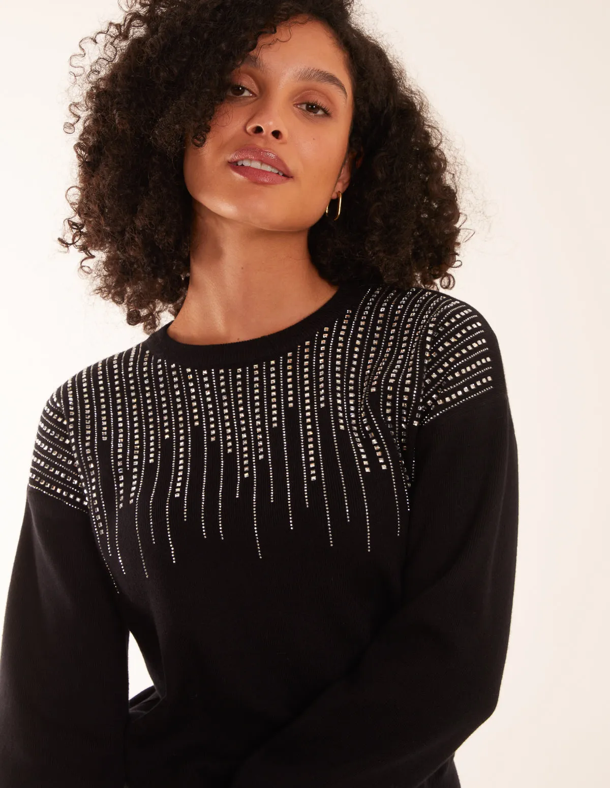 Diamante Knitted Jumper sold by Blue Vanilla product image thumbnail 2