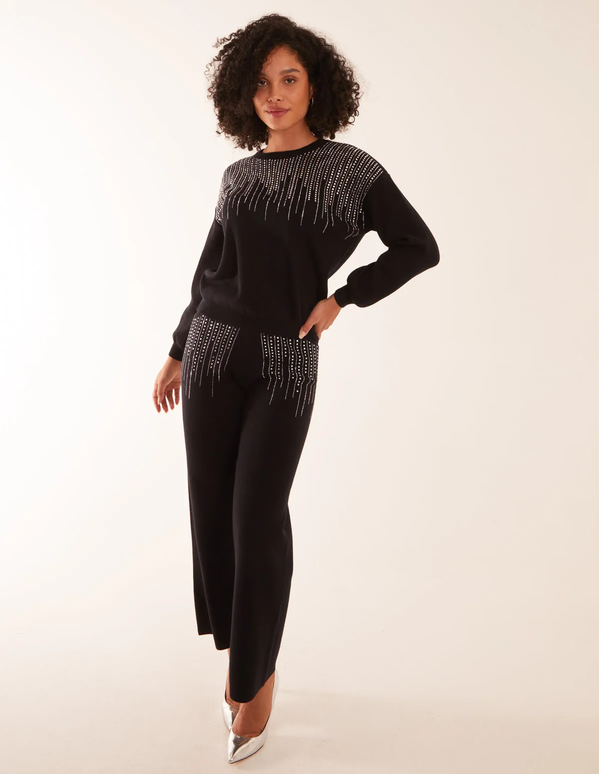 Diamante Knitted Jumper sold by Blue Vanilla product image thumbnail 4