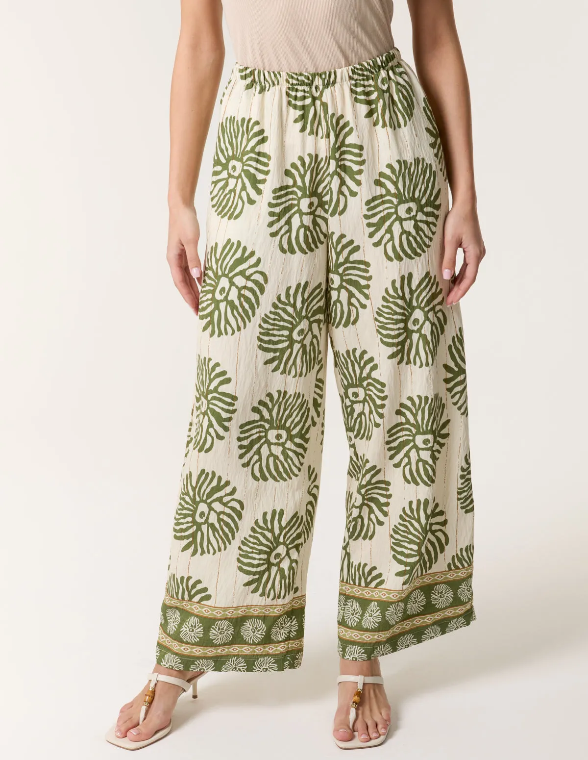 Printed Elasticated Trousers sold by Blue Vanilla product image thumbnail 2