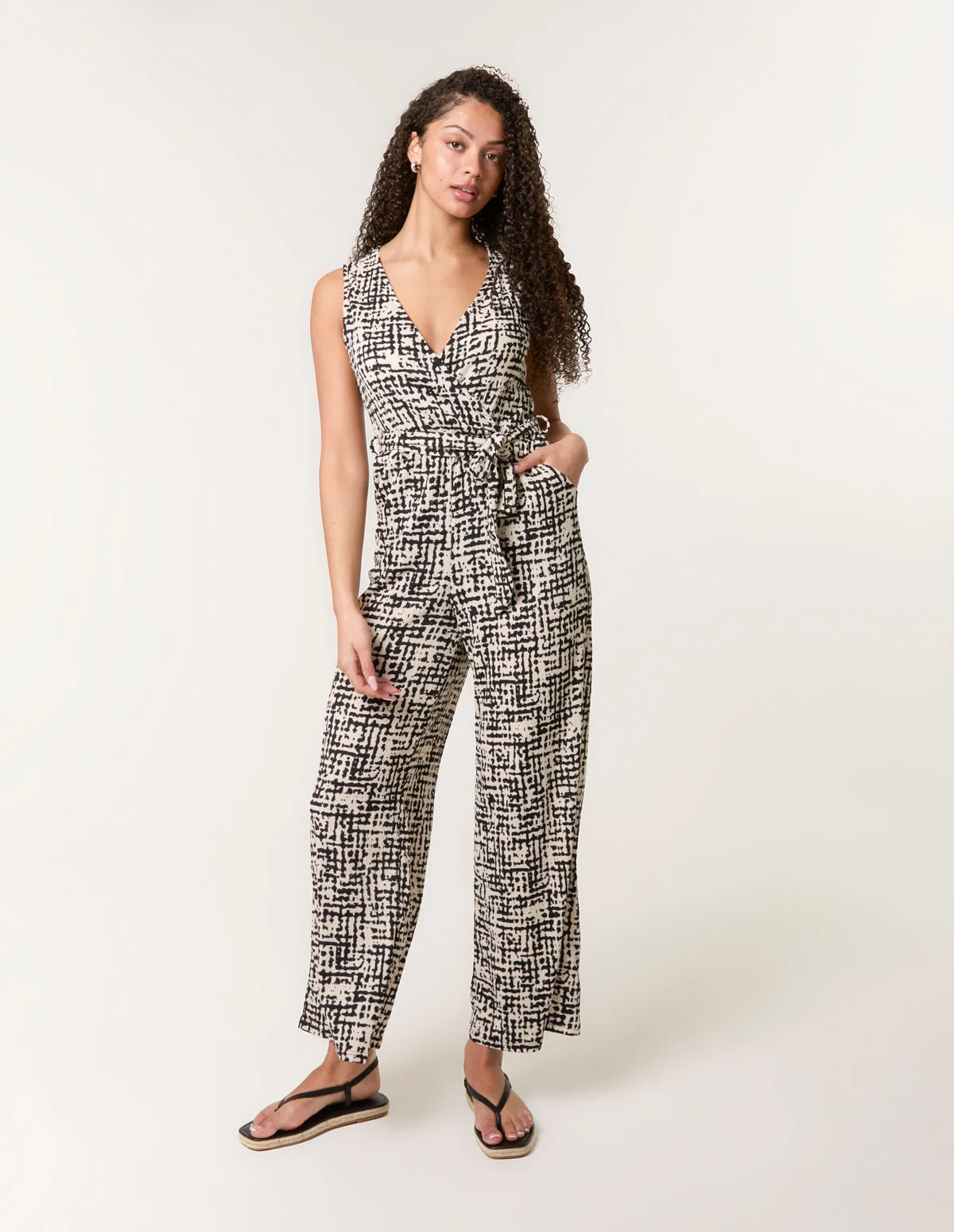 Sleeveless Belted Jumpsuit sold by Blue Vanilla product image thumbnail 3