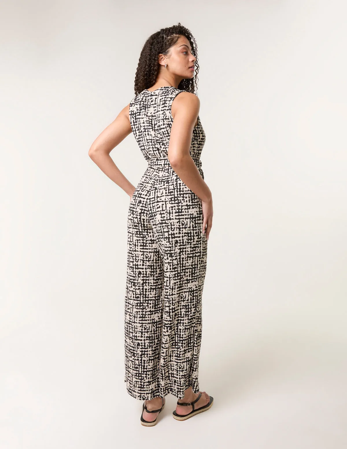 Sleeveless Belted Jumpsuit sold by Blue Vanilla product image thumbnail 4