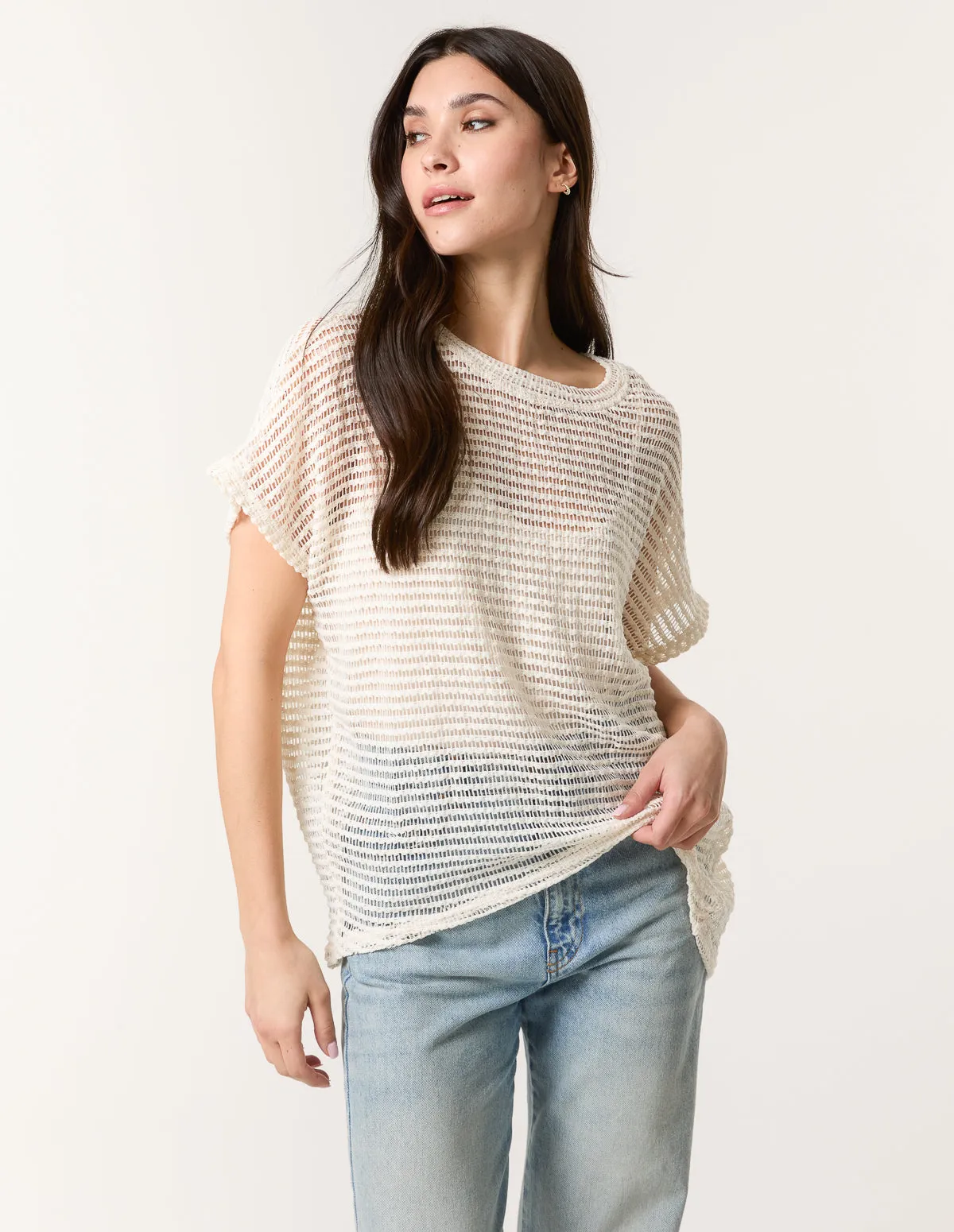 Crochet Batwing Oversized Top sold by Blue Vanilla product image thumbnail 2