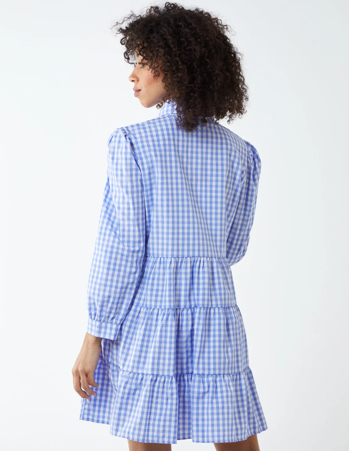Gingham Tiered Dress sold by Blue Vanilla product image thumbnail 5