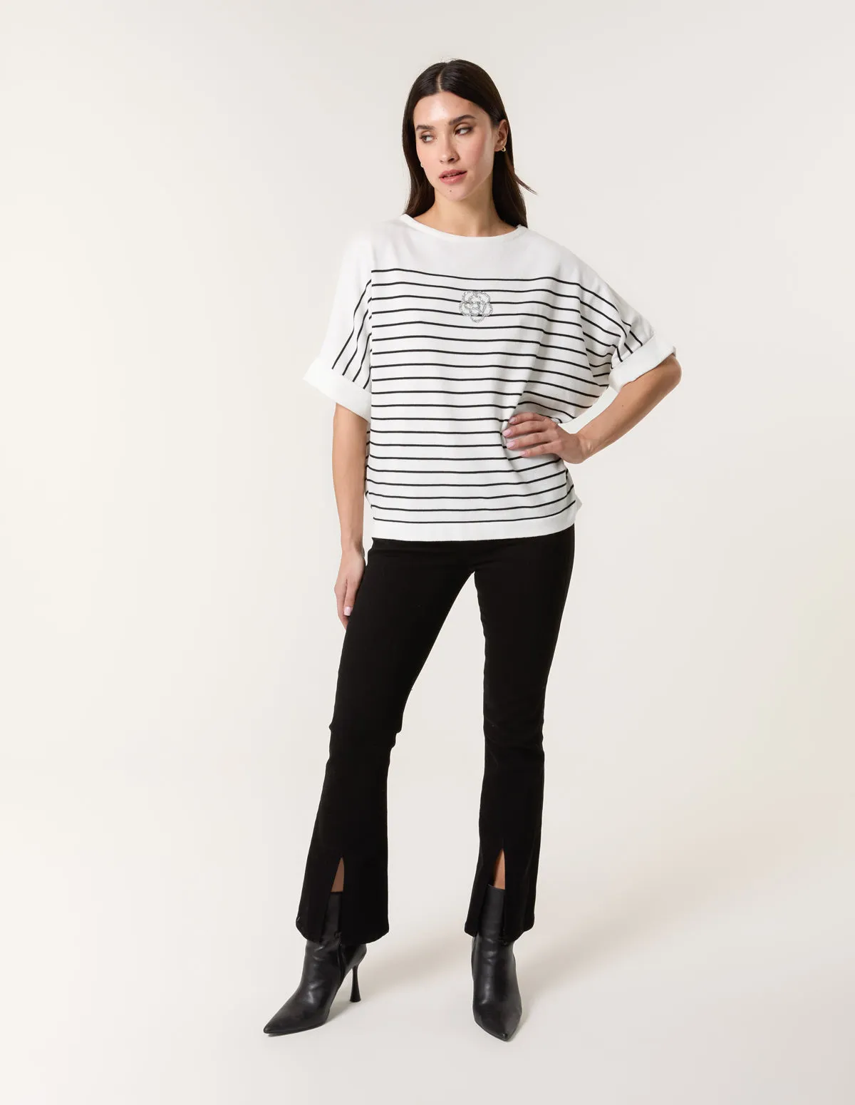 Top With Horizontal Stripe sold by Blue Vanilla product image thumbnail 3