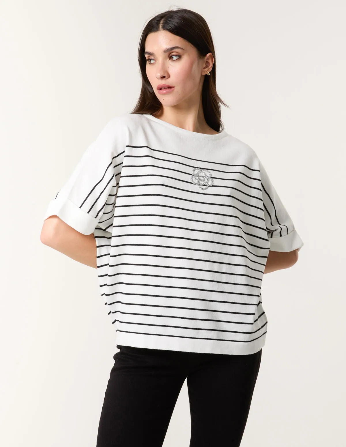Top With Horizontal Stripe sold by Blue Vanilla