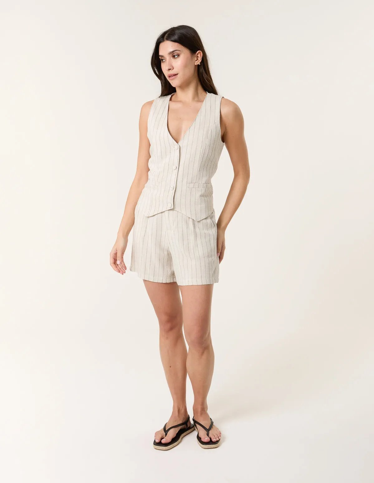 Pinstripe Waistcoat sold by Blue Vanilla product image thumbnail 3