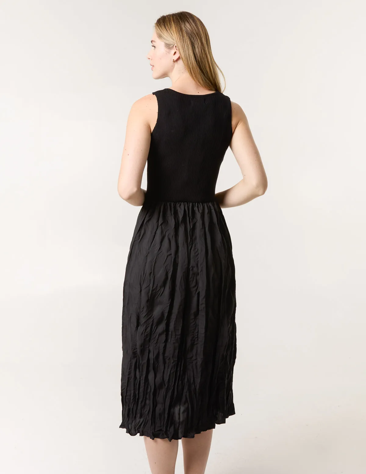 Round Neck Crinkled Dress sold by Blue Vanilla product image thumbnail 4
