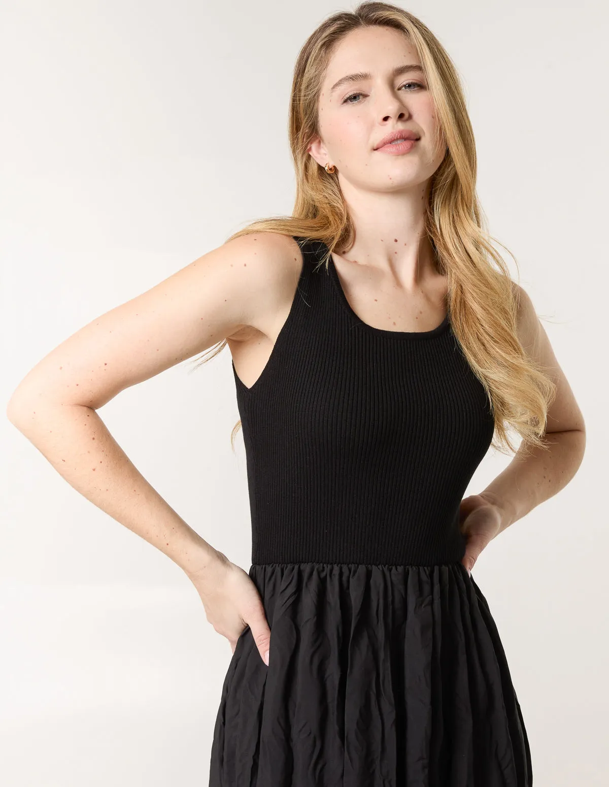 Round Neck Crinkled Dress sold by Blue Vanilla product image thumbnail 3