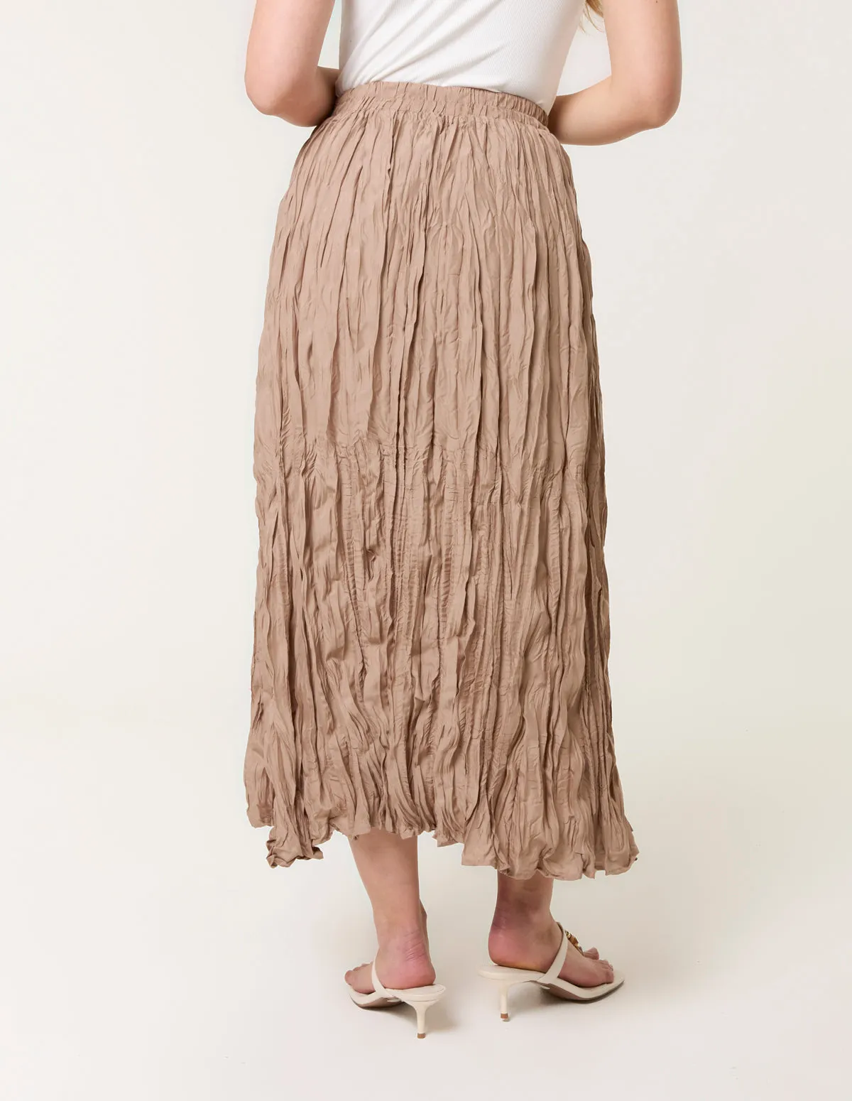 Crinkled Texture Skirt sold by Blue Vanilla product image thumbnail 4