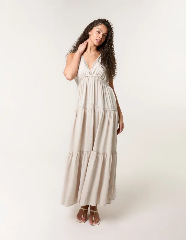 Maxi V Neck Dress sold by Blue Vanilla