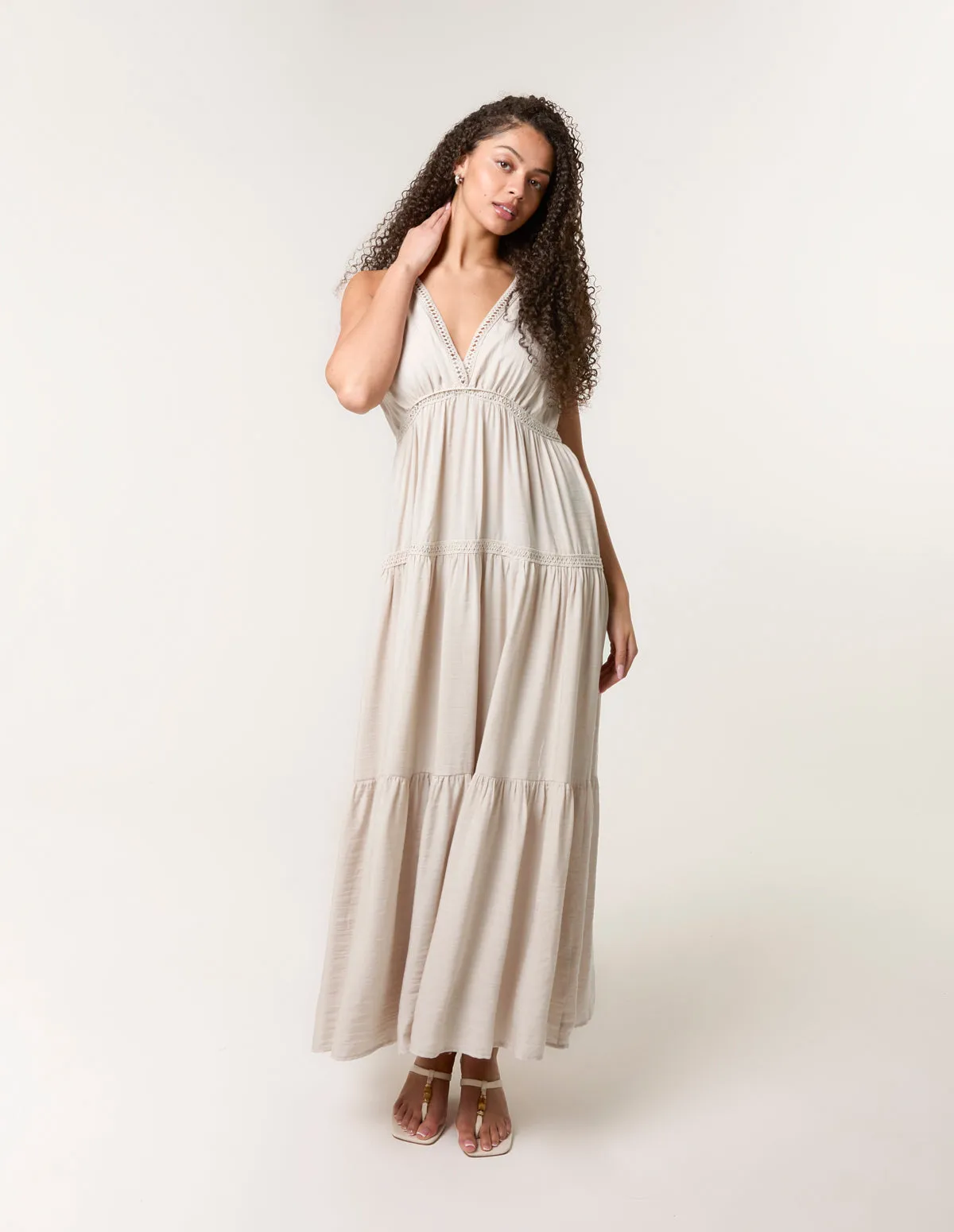 Maxi V Neck Dress sold by Blue Vanilla