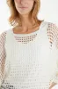 Round Neck Net Top sold by Blue Vanilla