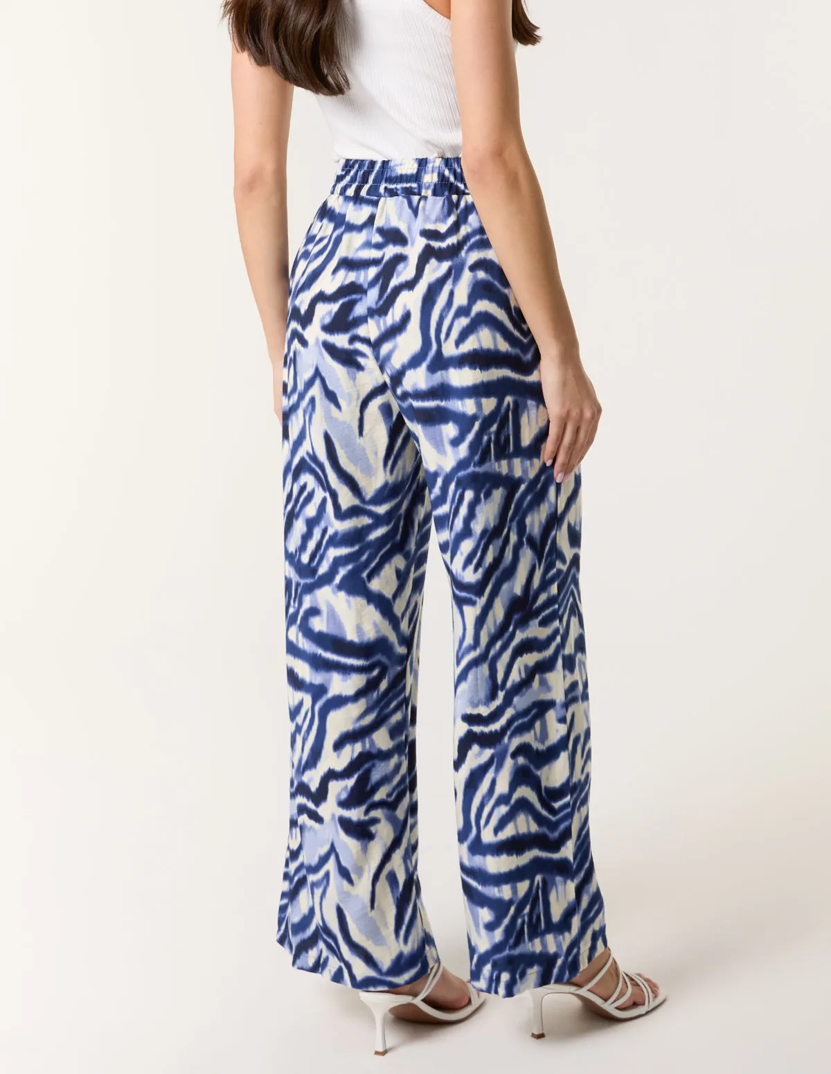 Printed Elastic Trousers sold by Blue Vanilla product image thumbnail 4