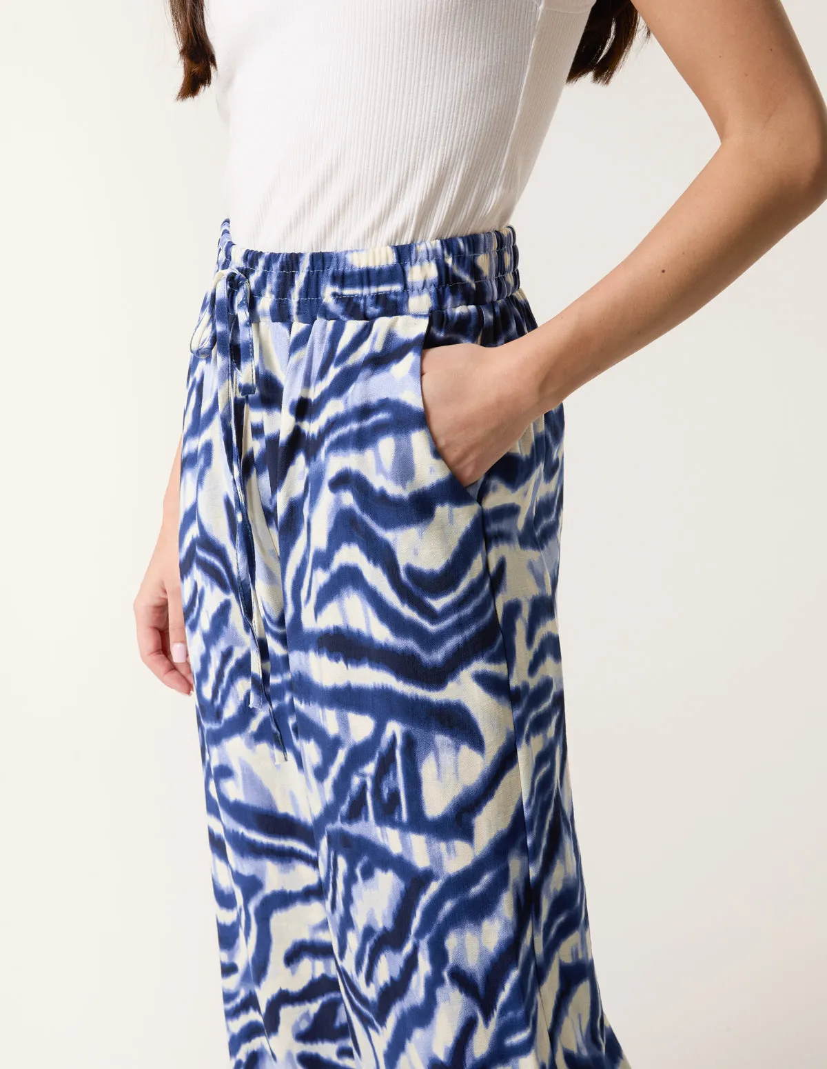 Printed Elastic Trousers sold by Blue Vanilla product image thumbnail 3