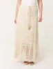Crochet Tassel Tie Front Maxi Skirt sold by Blue Vanilla