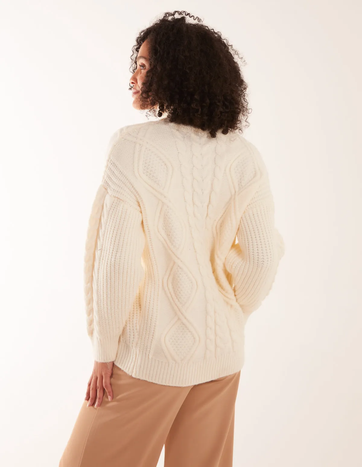 Cable Knit Roll Neck Jumper sold by Blue Vanilla product image thumbnail 2