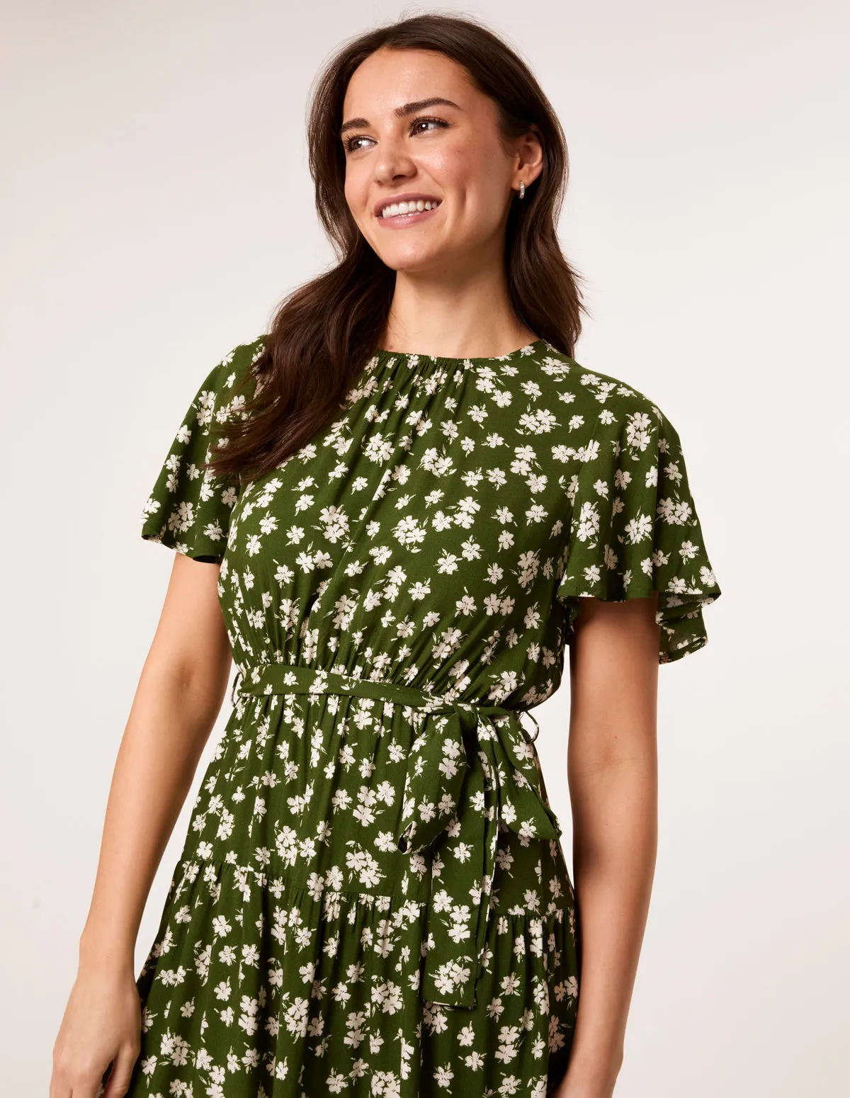 Crew Neck Tiered Mini Dress sold by Blue Vanilla product image thumbnail 2