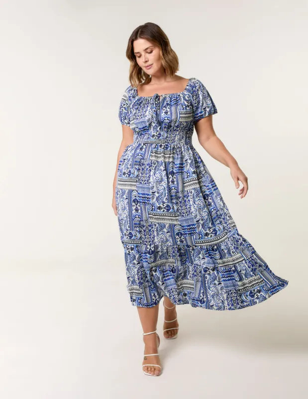 Curve Scoop Neck Midi Dress sold by Blue Vanilla