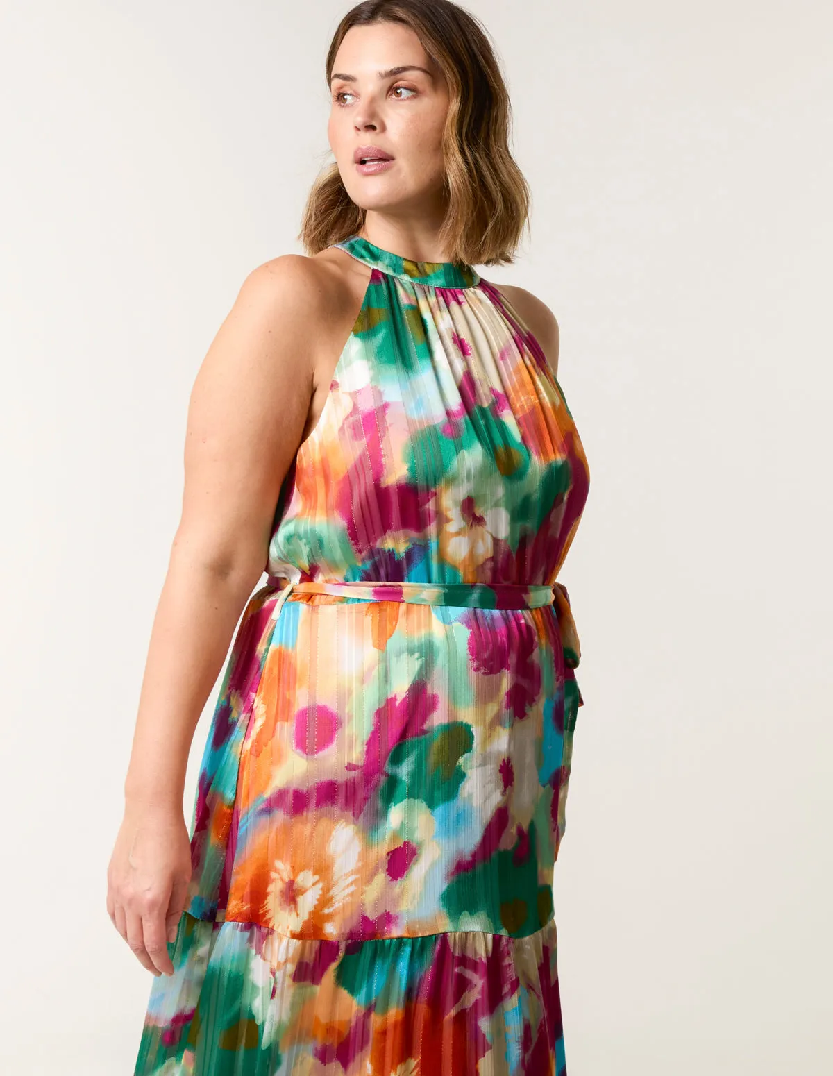 Curve Halterneck Midi Dress sold by Blue Vanilla product image thumbnail 2