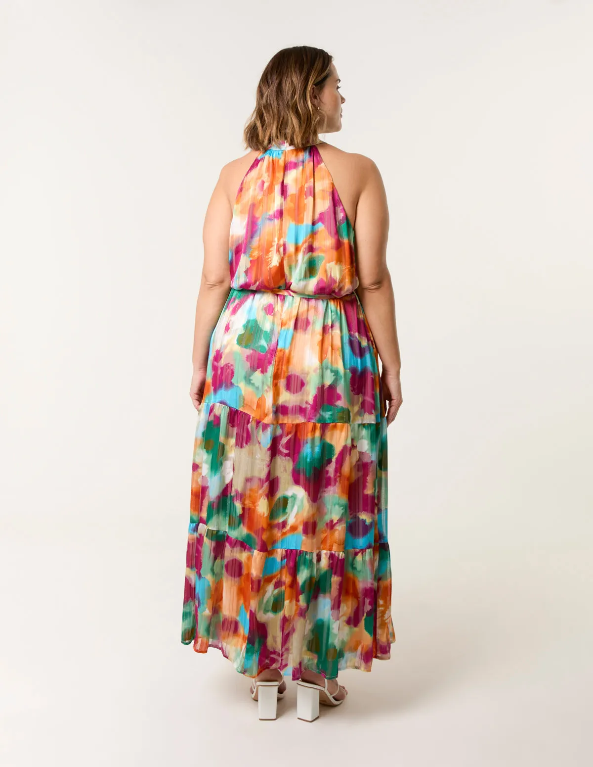 Curve Halterneck Midi Dress sold by Blue Vanilla product image thumbnail 5