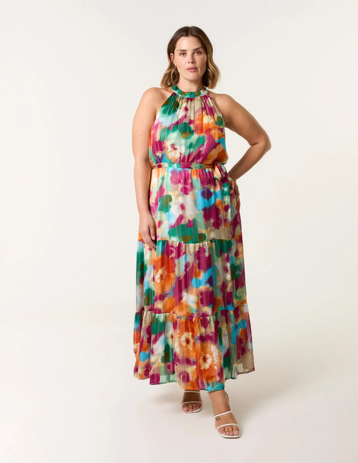 Curve Halterneck Midi Dress sold by Blue Vanilla product image thumbnail 3