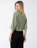 Tie Front Oversized Batwing Top sold by Blue Vanilla