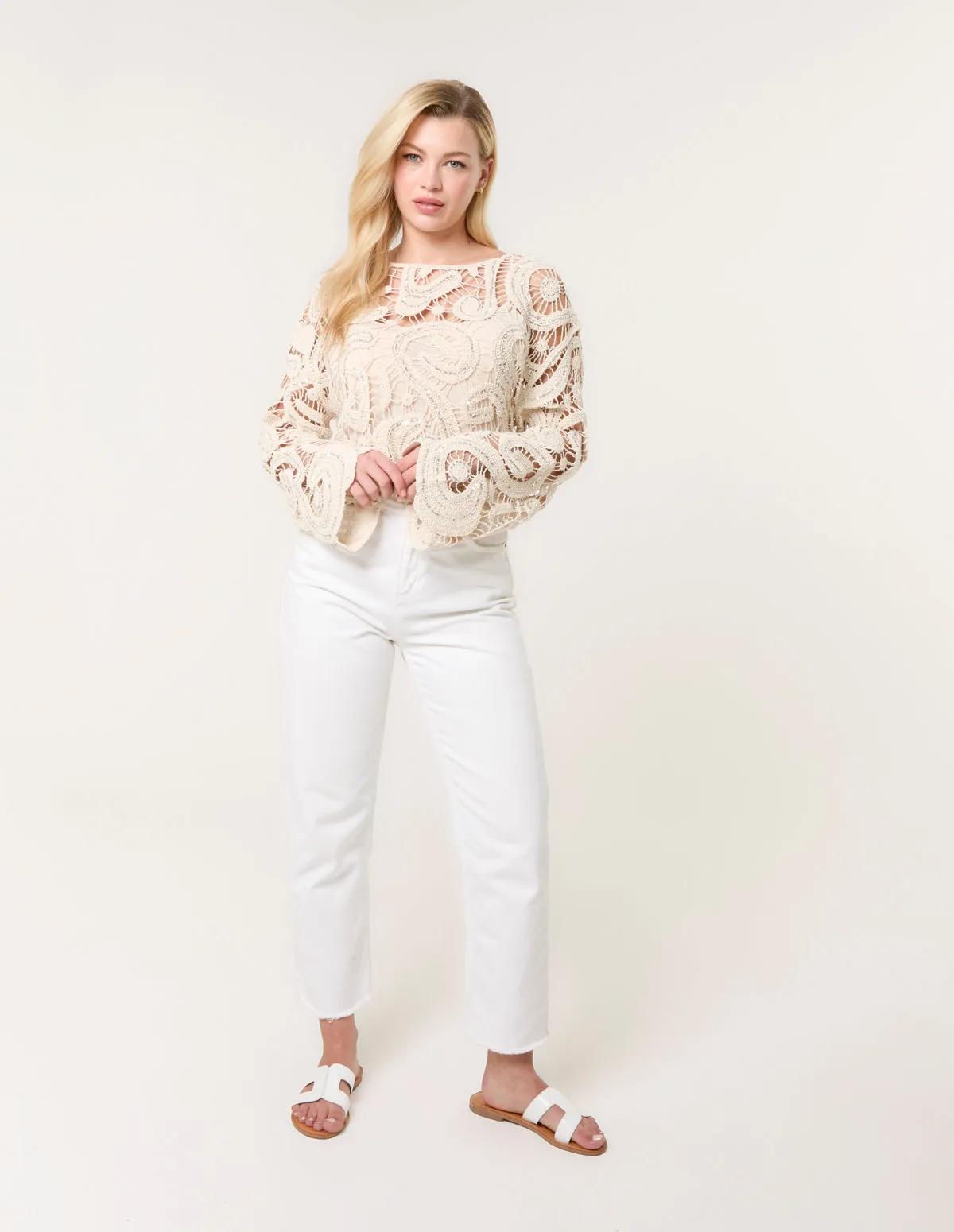 Sequins Crochet Top sold by Blue Vanilla product image thumbnail 3