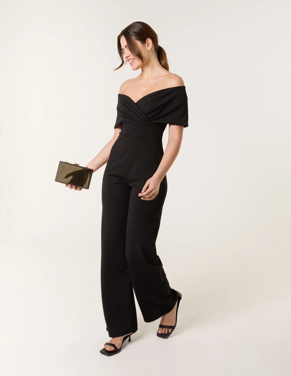 Bardot Wrap Jumpsuit sold by Blue Vanilla product image thumbnail 4