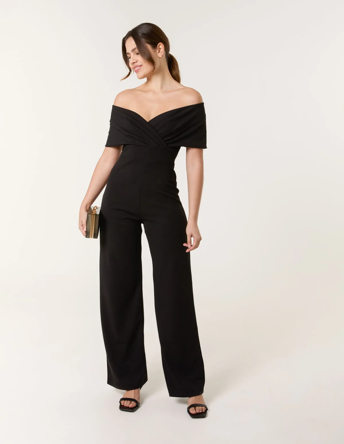 Bardot Wrap Jumpsuit sold by Blue Vanilla product image thumbnail 3