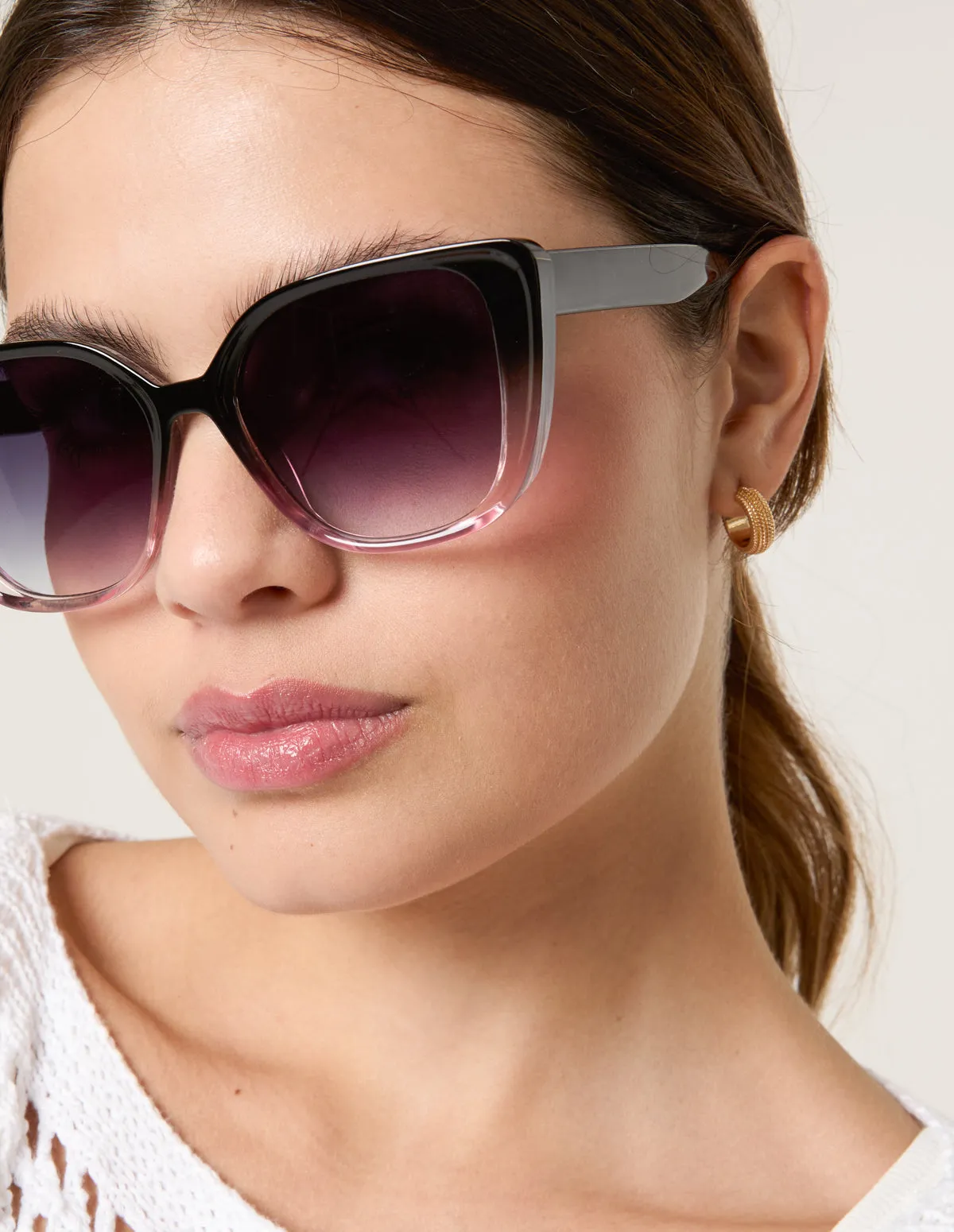 Ombre Frame Large Sunglasses sold by Blue Vanilla product image thumbnail 2