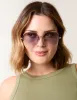 Frameless Purple Lens Sunglasses sold by Blue Vanilla