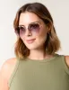 Frameless Purple Lens Sunglasses sold by Blue Vanilla