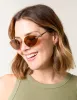 Gold Frame Metal Cat Eye Sunglasses sold by Blue Vanilla