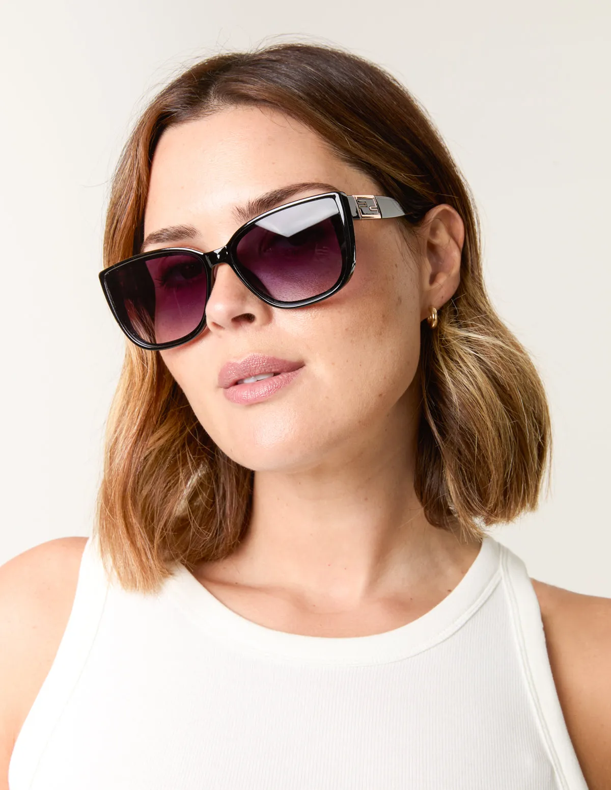 Large Cat Eye Frame Glasses sold by Blue Vanilla