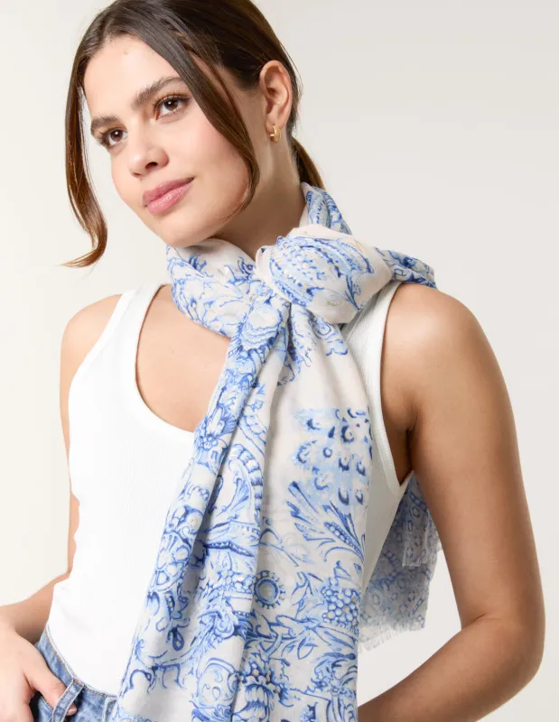 Printed Scarf made by Blue Vanilla