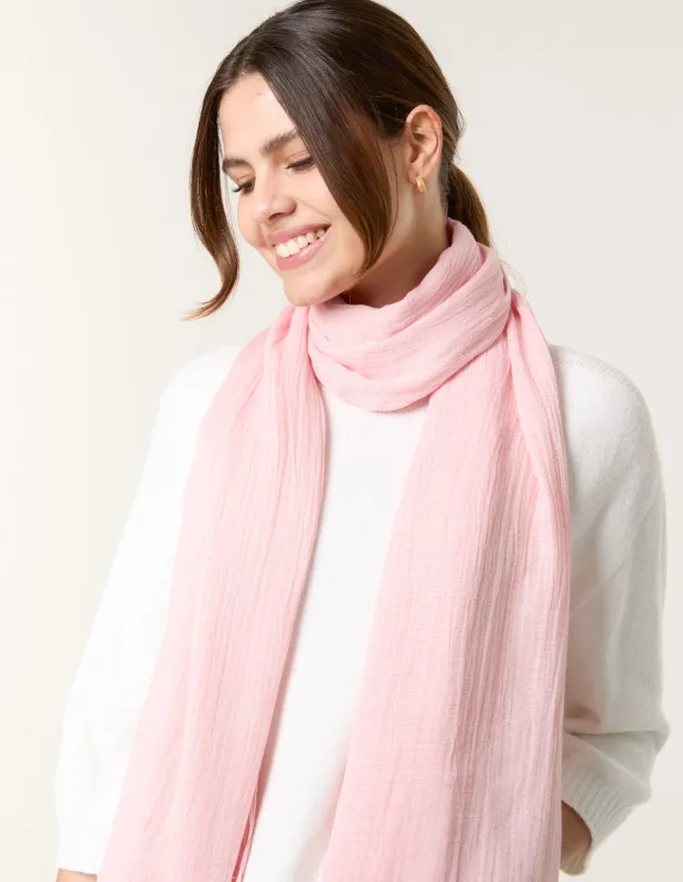 Textured Lightweight Scarf made by Blue Vanilla