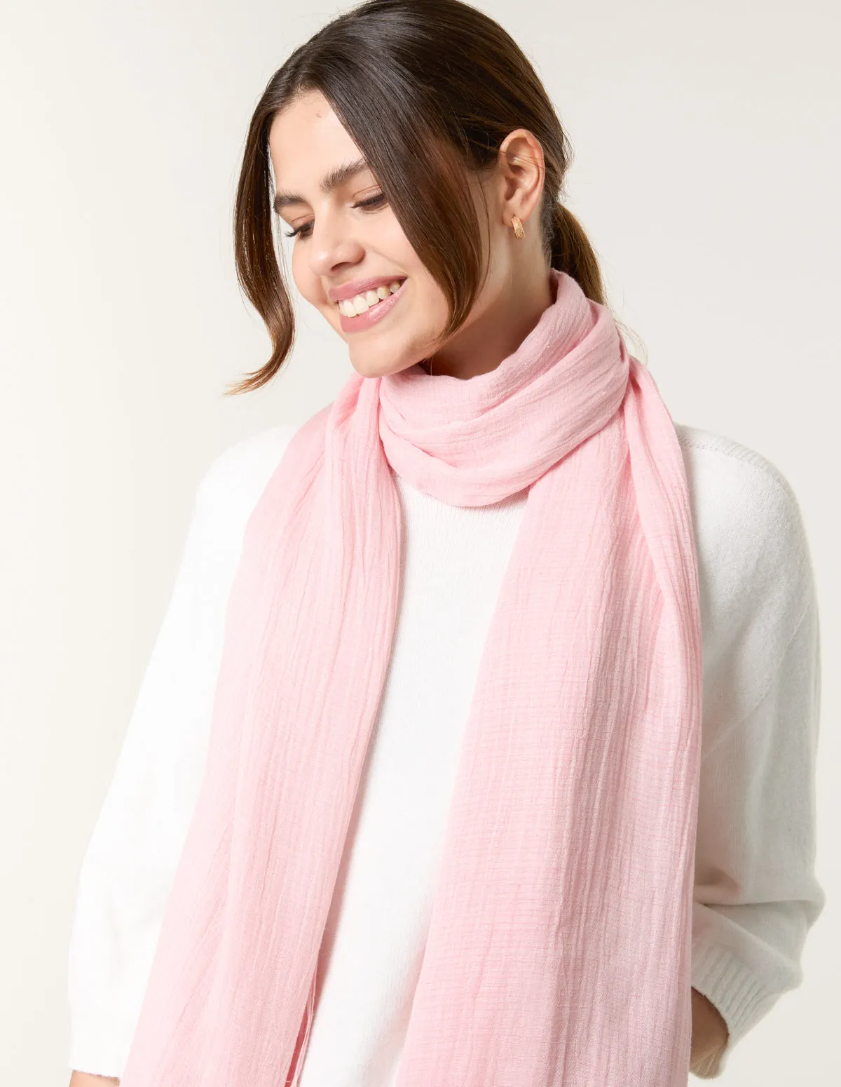 Textured Lightweight Scarf sold by Blue Vanilla