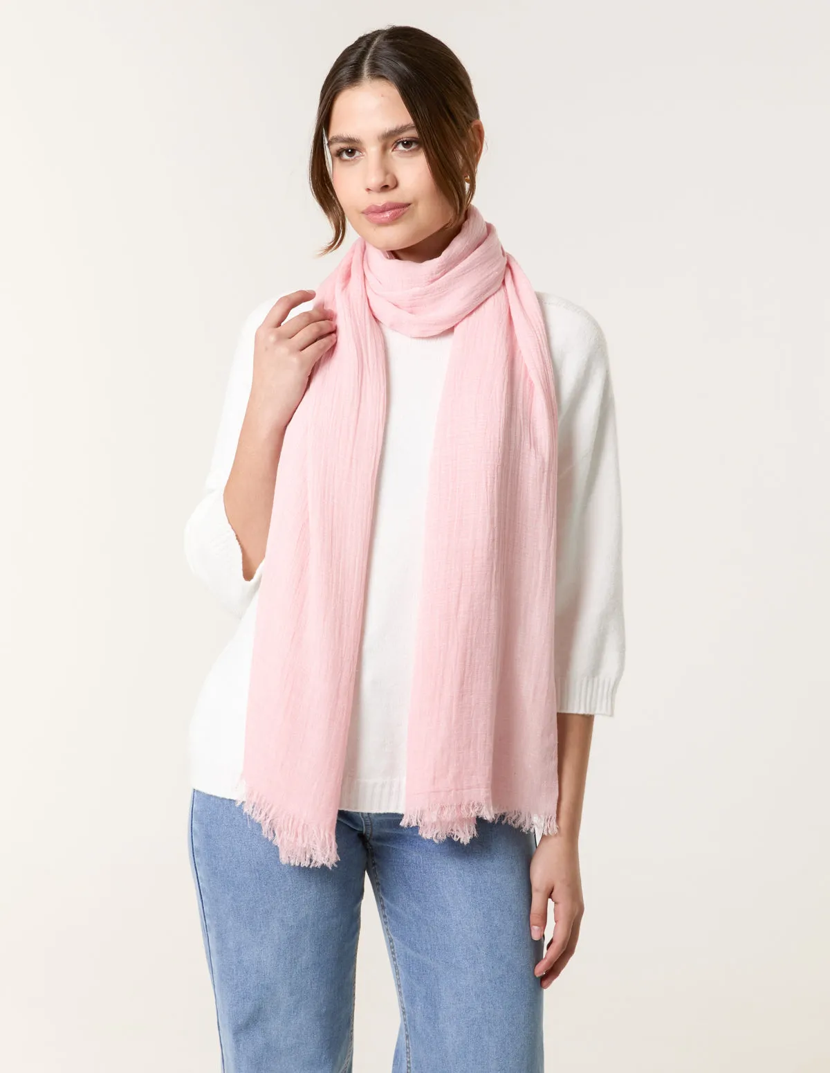 Textured Lightweight Scarf sold by Blue Vanilla product image thumbnail 2