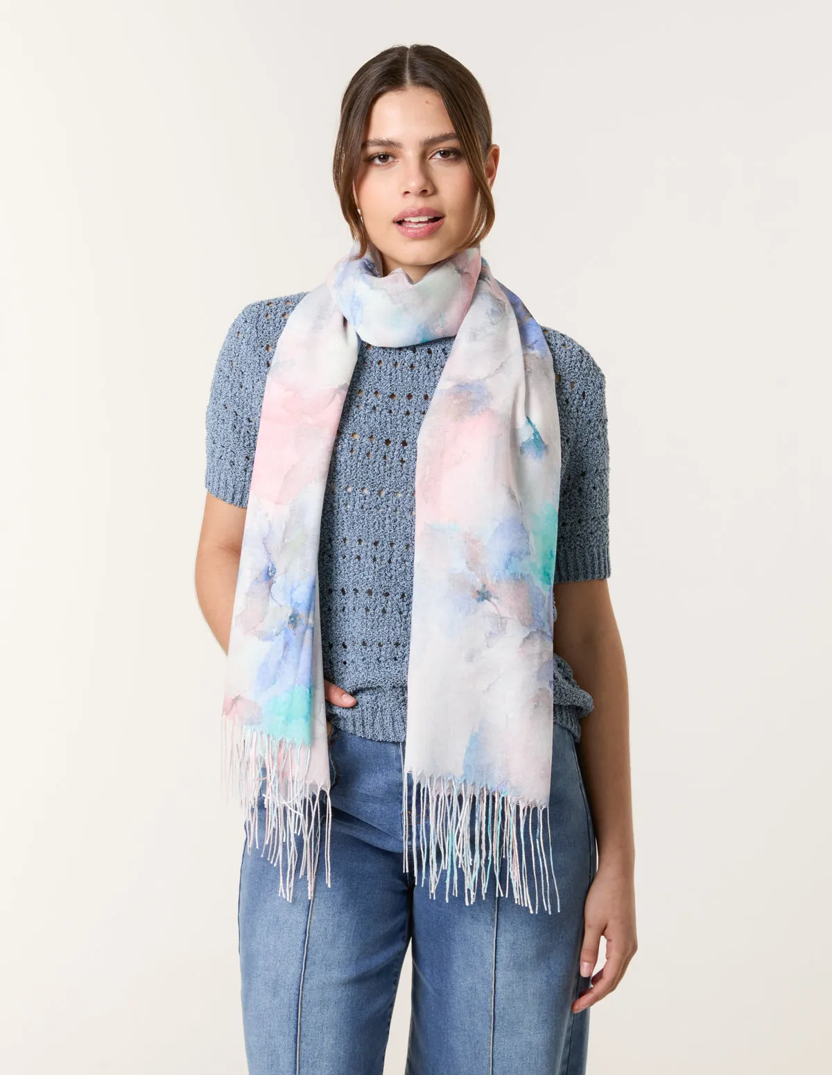 Floral Print Scarf sold by Blue Vanilla