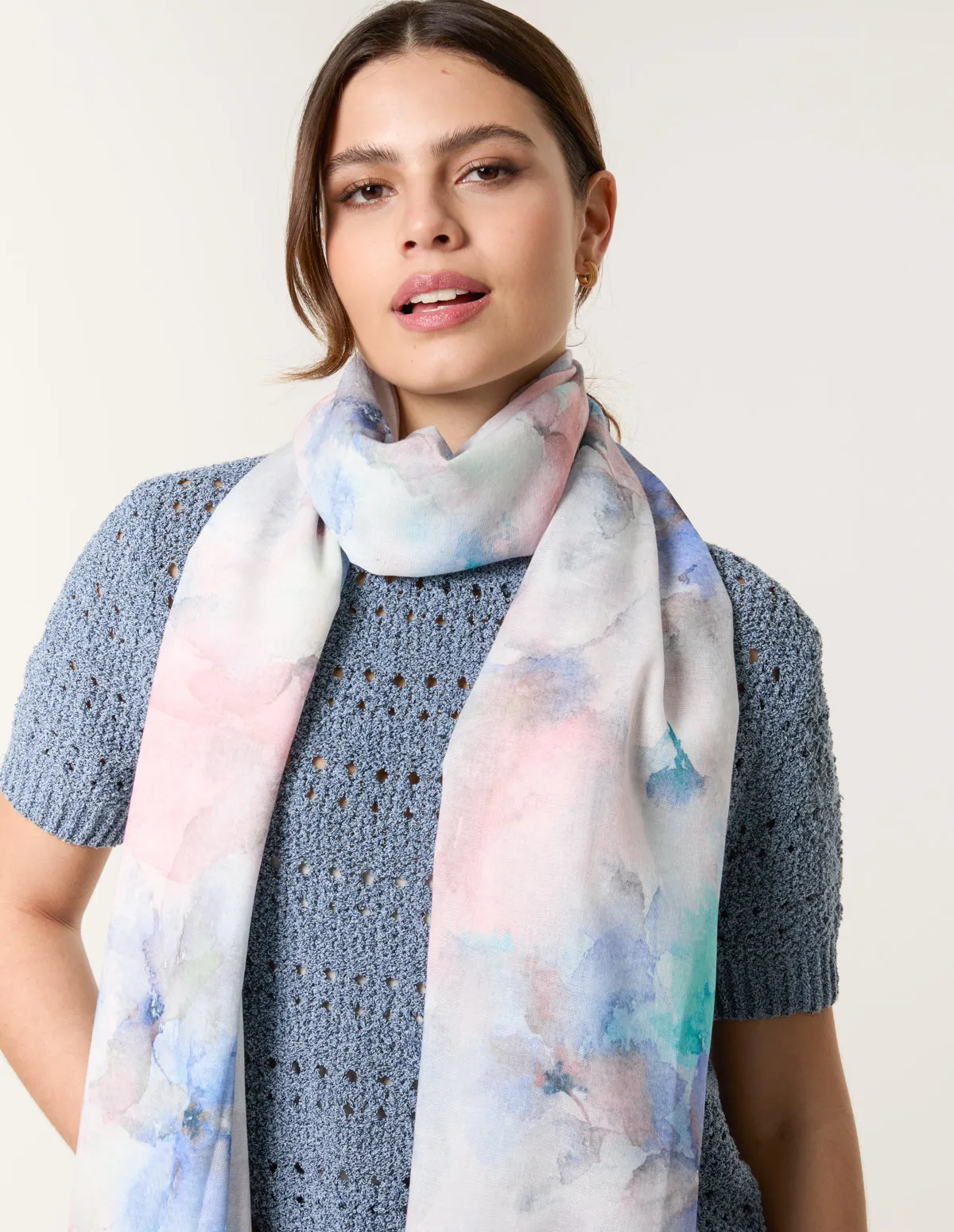 Floral Print Scarf sold by Blue Vanilla product image thumbnail 2
