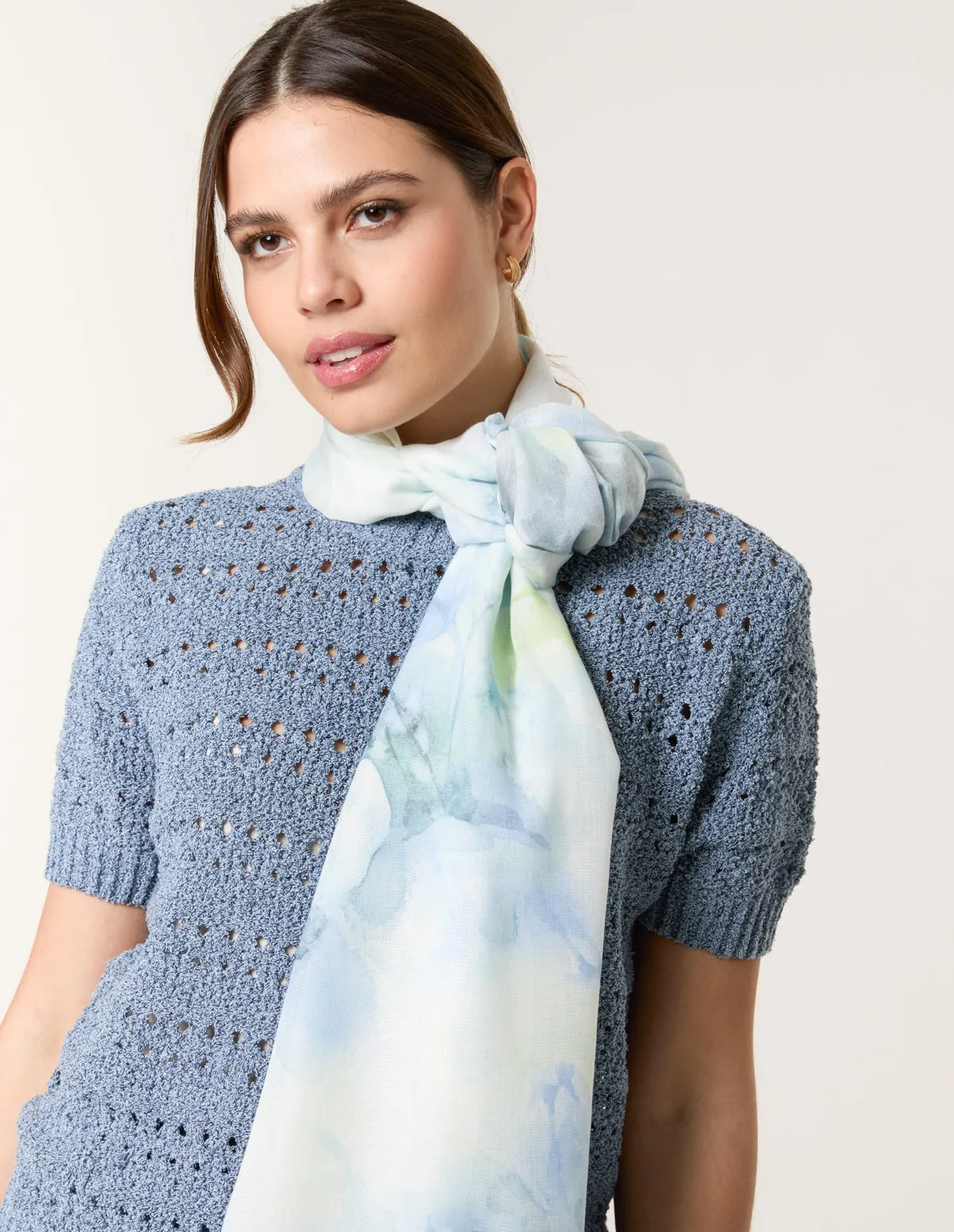 Floral Print Scarf sold by Blue Vanilla product image thumbnail 2