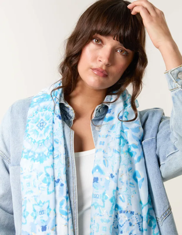Printed Scarf made by Blue Vanilla