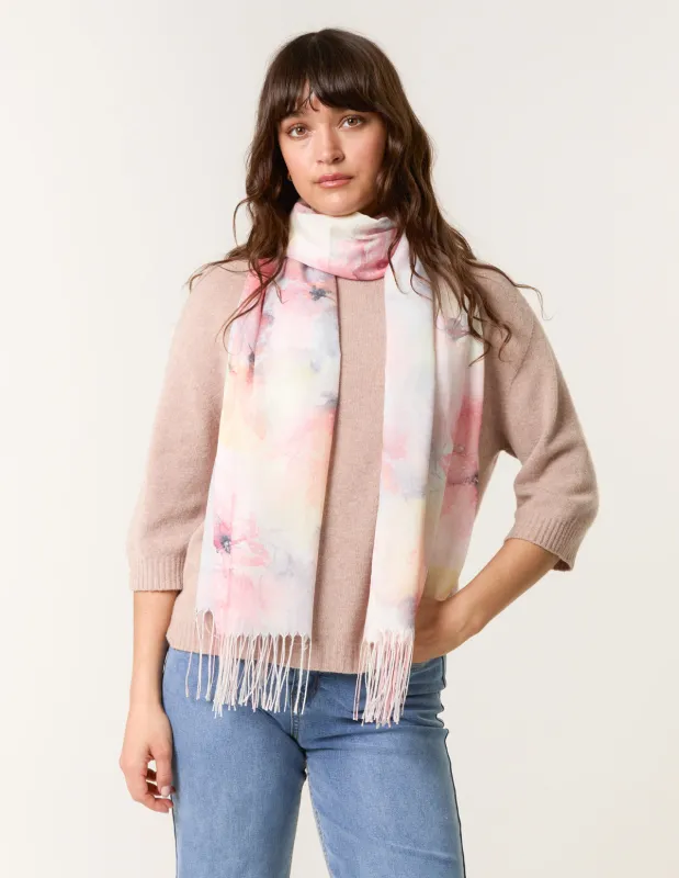 Floral Print Scarf made by Blue Vanilla