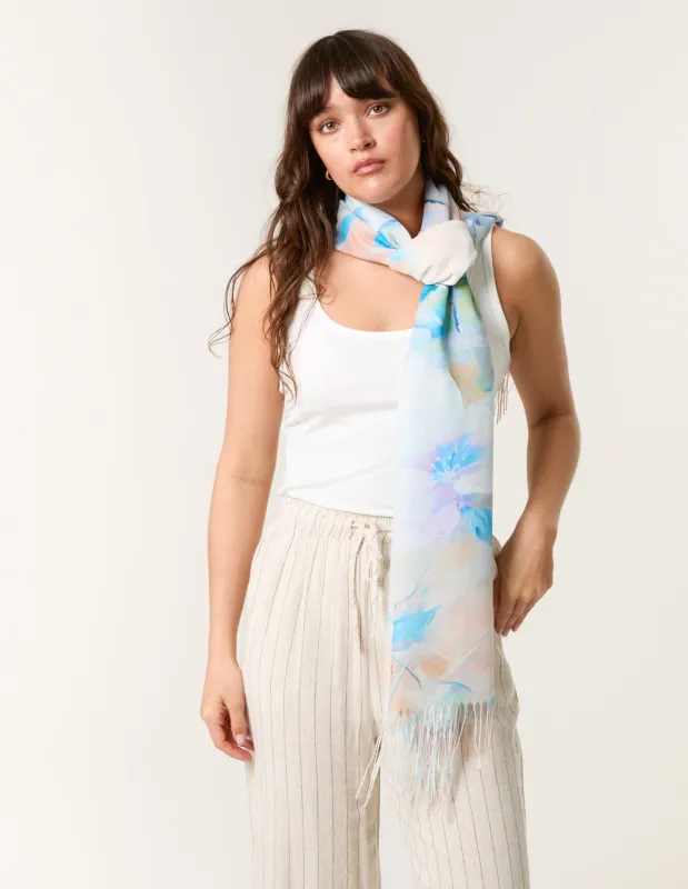 Floral Print Scarf made by Blue Vanilla