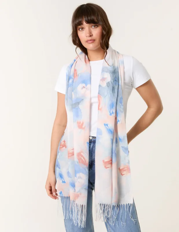 Floral Print Scarf made by Blue Vanilla