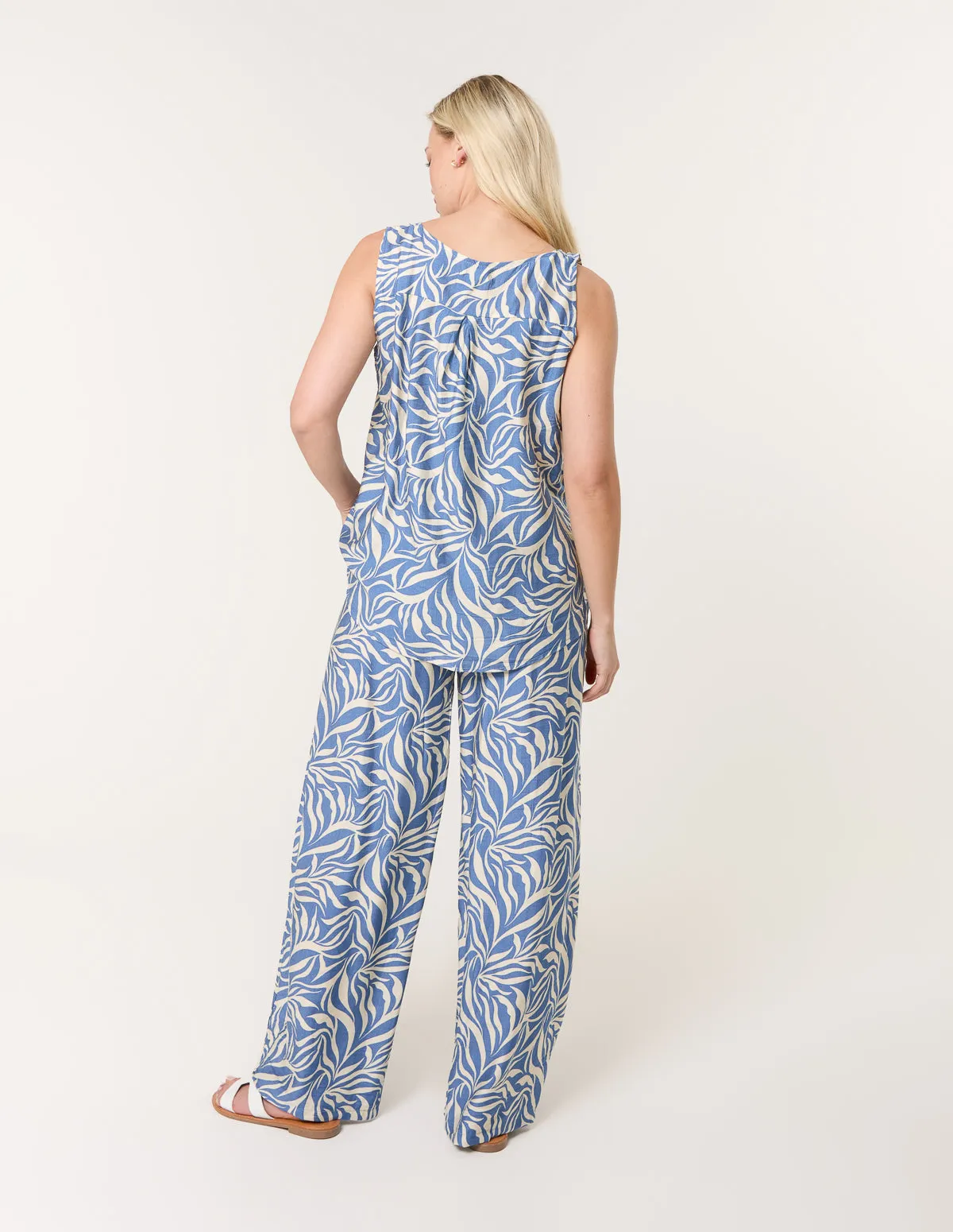 Leaf Print Vest and Trouser Set sold by Blue Vanilla product image thumbnail 4